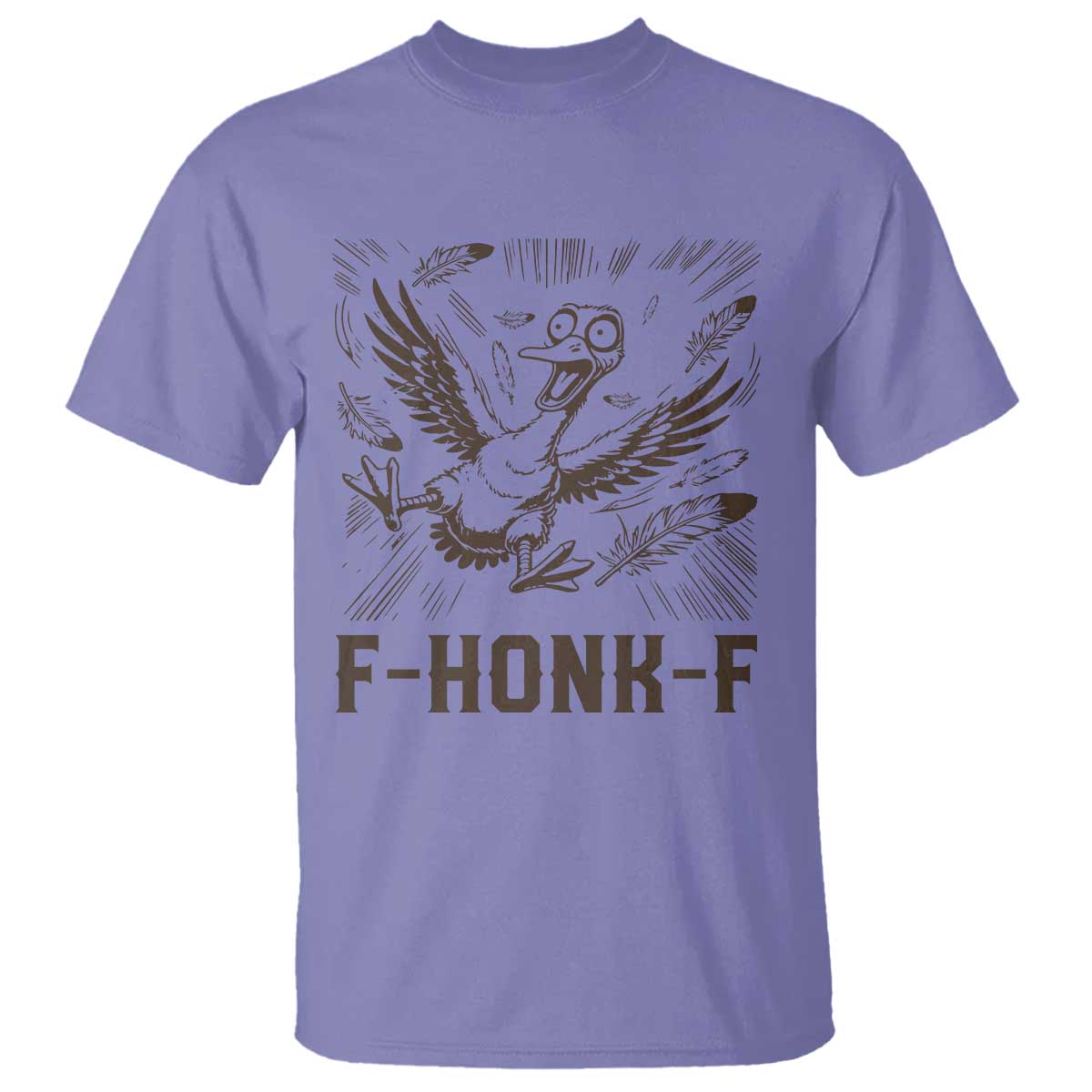F Honk F Goose Lover T Shirt Funny Silly Chaotic Gift TS12 Violet Print Your Wear