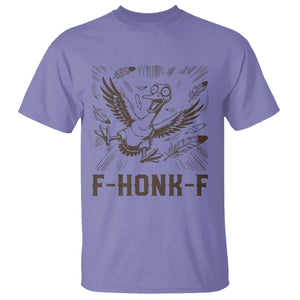 F Honk F Goose Lover T Shirt Funny Silly Chaotic Gift TS12 Violet Print Your Wear