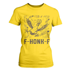 F Honk F Goose Lover T Shirt For Women Funny Silly Chaotic Gift TS12 Daisy Print Your Wear