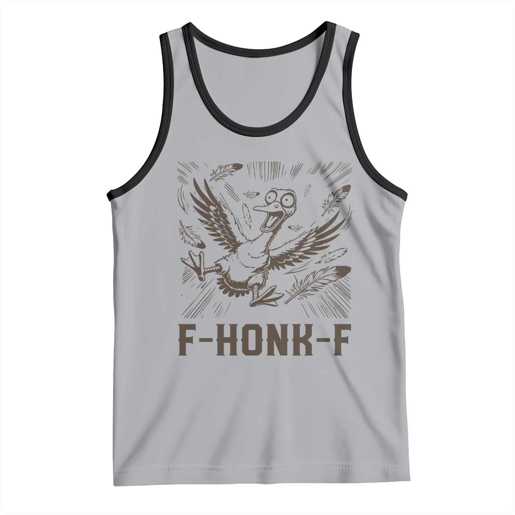 F Honk F Goose Lover Tank Top Funny Silly Chaotic Gift TS12 Athletic Heather Black Print Your Wear