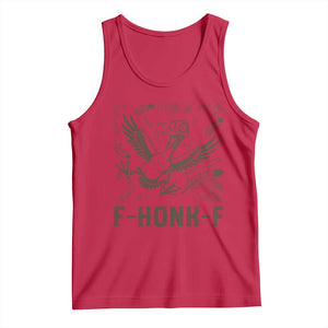F Honk F Goose Lover Tank Top Funny Silly Chaotic Gift TS12 Red Print Your Wear