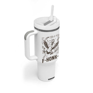 F Honk F Goose Lover Tumbler With Handle Funny Silly Chaotic Gift TS12 Print Your Wear