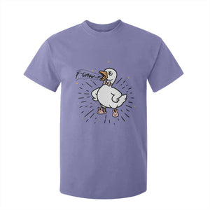 F Caw F Grumpy Goose T Shirt For Kid Funny Attitude Meme Gift - Print Your Wear