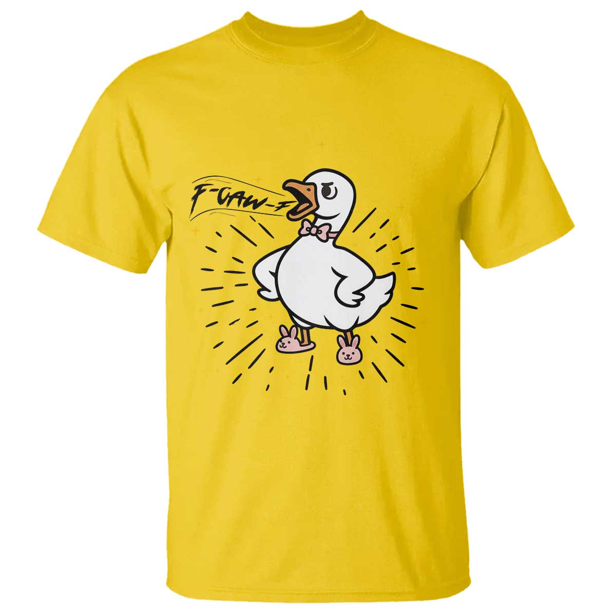 F Caw F Grumpy Goose T Shirt Funny Attitude Meme Gift TS12 Daisy Print Your Wear
