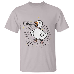F Caw F Grumpy Goose T Shirt Funny Attitude Meme Gift TS12 Ice Gray Print Your Wear