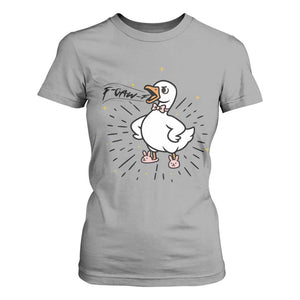 F Caw F Grumpy Goose T Shirt For Women Funny Attitude Meme Gift TS12 Sport Gray Print Your Wear