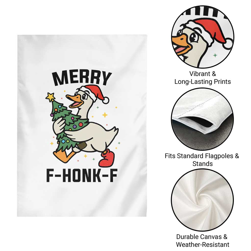 Merry F Caw F Goose Garden Flag Funny Christmas Gift TS12 Print Your Wear