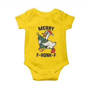 Merry F Caw F Goose Baby Onesie Funny Christmas Gift TS12 Daisy Print Your Wear