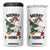 Merry F Caw F Goose 4 in 1 Can Cooler Tumbler Funny Christmas Gift - Print Your Wear