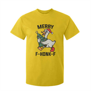 Merry F Caw F Goose T Shirt For Kid Funny Christmas Gift - Print Your Wear