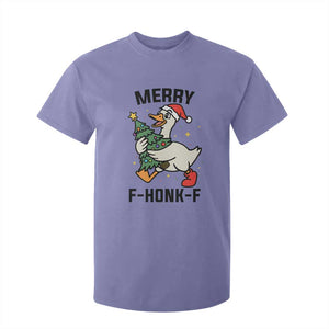 Merry F Caw F Goose T Shirt For Kid Funny Christmas Gift TS12 Violet Print Your Wear