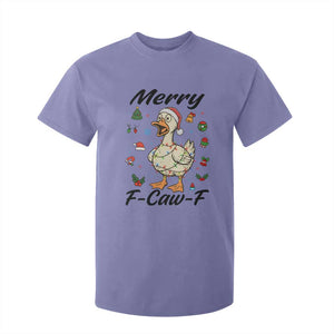 Merry F Caw F Goose T Shirt For Kid Funny Rebellious Christmas Gift TS12 Violet Print Your Wear