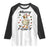 Merry F Caw F Goose Raglan Shirt Funny Rebellious Christmas Gift - Print Your Wear