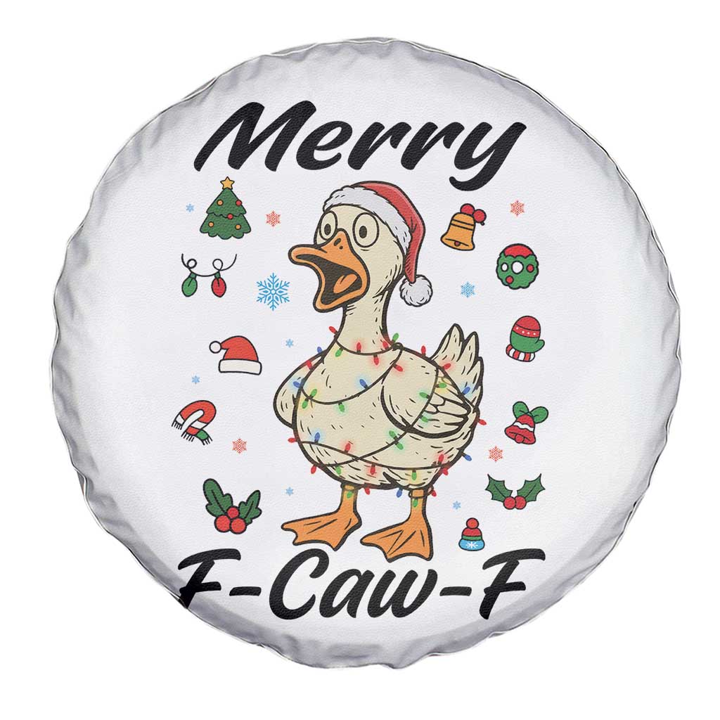 Merry F Caw F Goose Spare Tire Cover Funny Rebellious Christmas Gift TS12 Print Your Wear