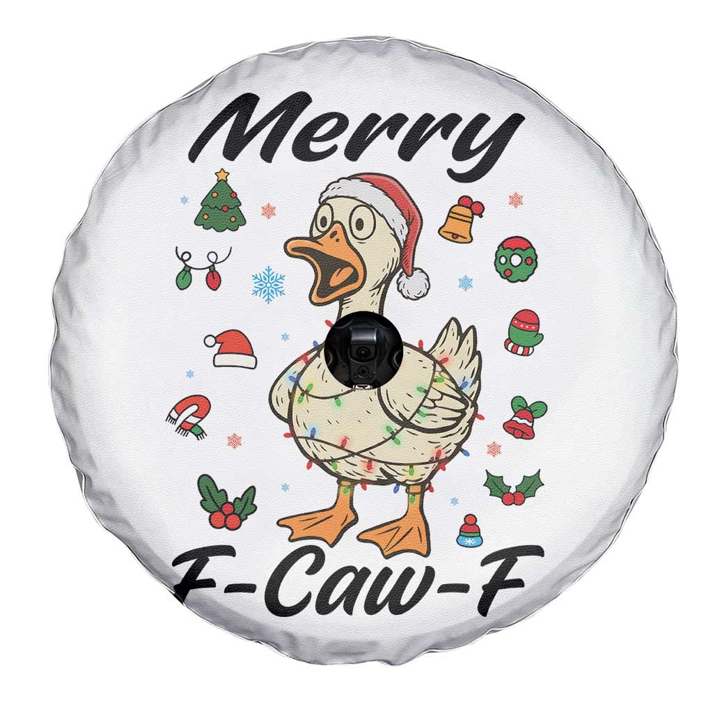 Merry F Caw F Goose Spare Tire Cover Funny Rebellious Christmas Gift TS12 Print Your Wear