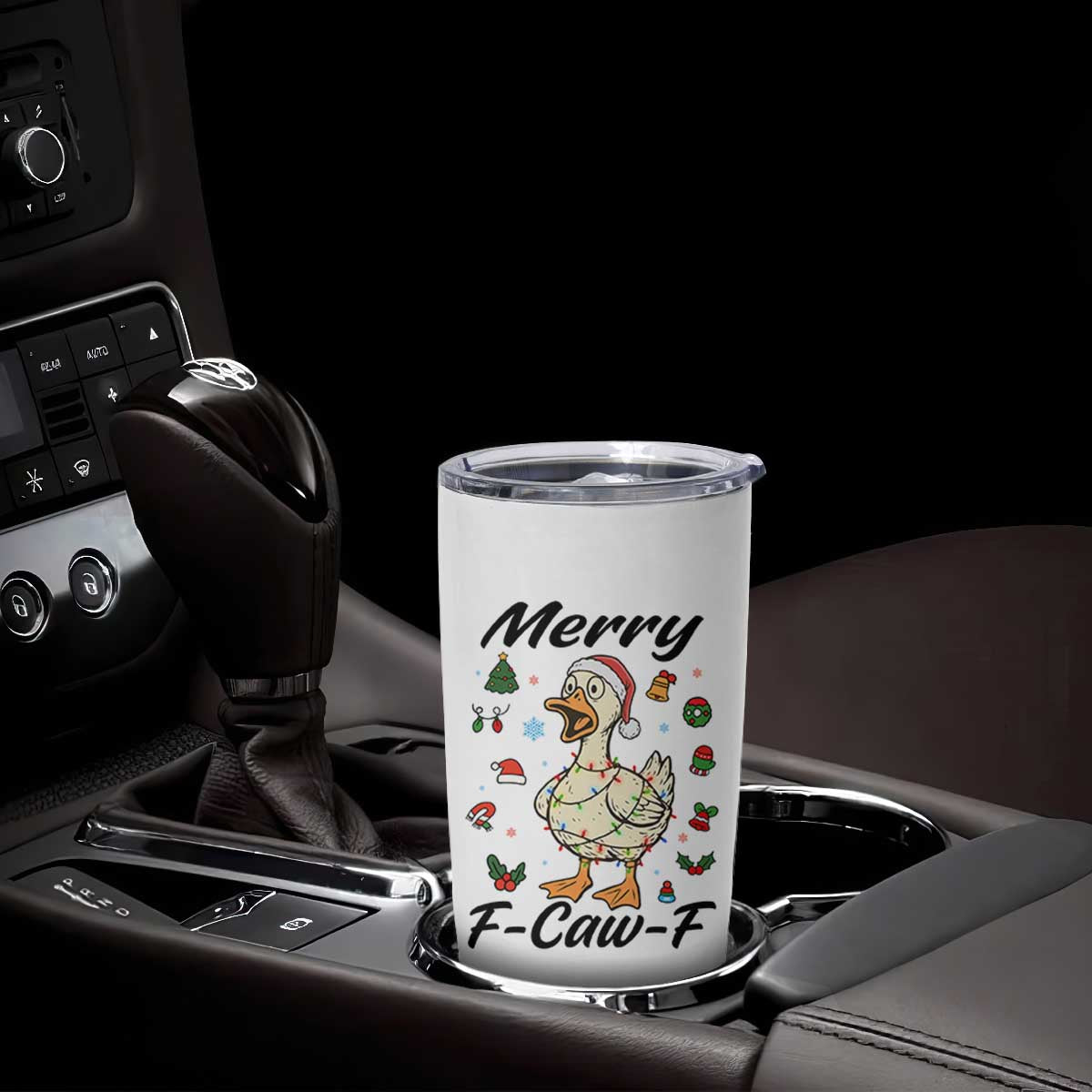 Merry F Caw F Goose Tumbler Cup Funny Rebellious Christmas Gift TS12 Print Your Wear