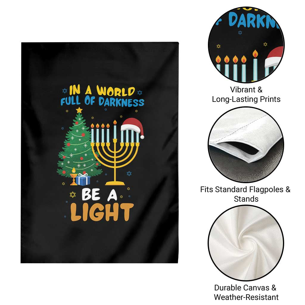 Be A Light Christmas Hanukkah Garden Flag Interfaith Family Gift TS12 Print Your Wear