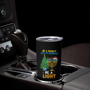 Be A Light Christmas Hanukkah Tumbler Cup Interfaith Family Gift TS12 Print Your Wear