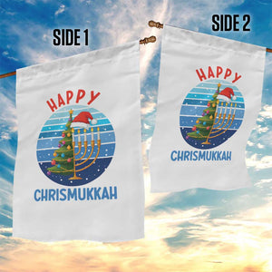 Happy Chrismukkah Garden Flag Menorah Candle Christmas Tree Holiday Jewish Gift TS12 Print Your Wear