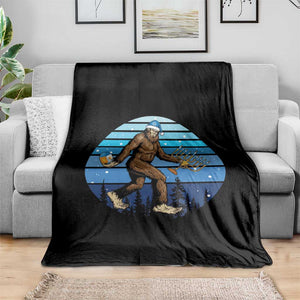Funny Christmas Hanukkah Bigfoot Lover Throw Blanket Jewish Holiday Gift TS12 Print Your Wear