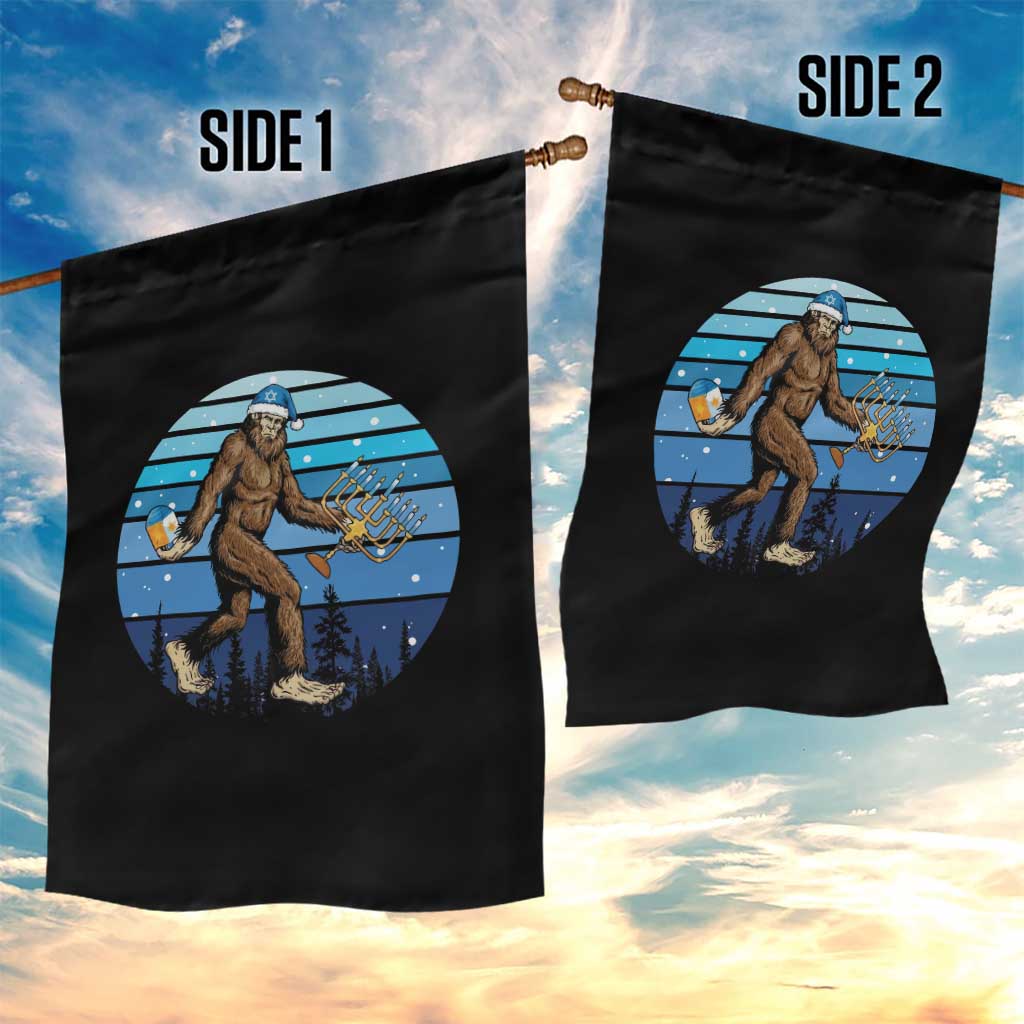 Funny Christmas Hanukkah Bigfoot Lover Garden Flag Jewish Holiday Gift TS12 Print Your Wear