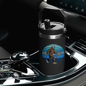 Funny Christmas Hanukkah Bigfoot Lover Flip Straw Tumbler Jewish Holiday Gift TS12 Print Your Wear