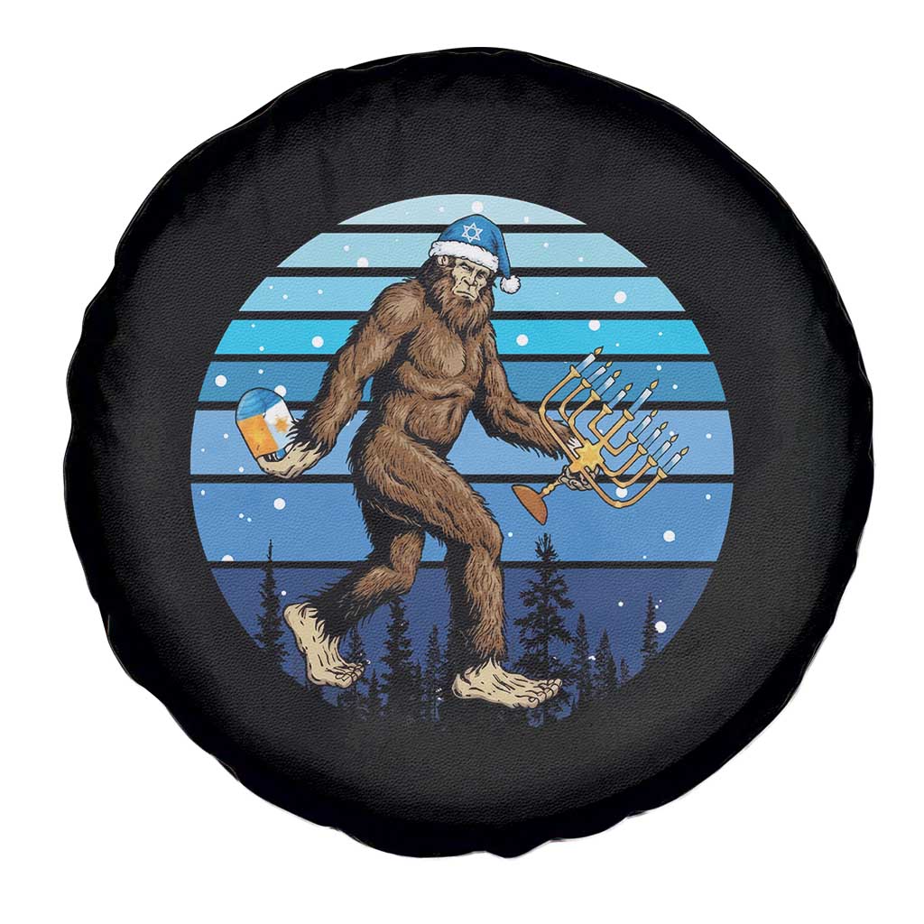 Funny Christmas Hanukkah Bigfoot Lover Spare Tire Cover Jewish Holiday Gift TS12 Print Your Wear