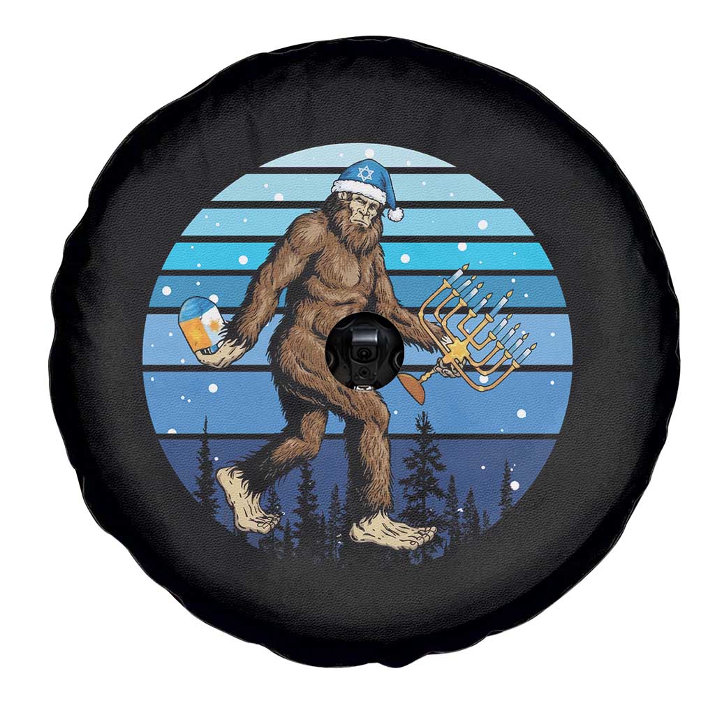 Funny Christmas Hanukkah Bigfoot Lover Spare Tire Cover Jewish Holiday Gift TS12 Print Your Wear