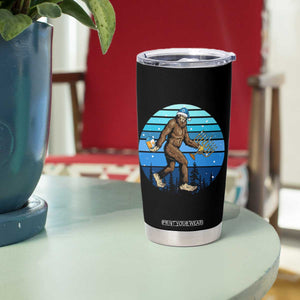 Funny Christmas Hanukkah Bigfoot Lover Tumbler Cup Jewish Holiday Gift TS12 Print Your Wear