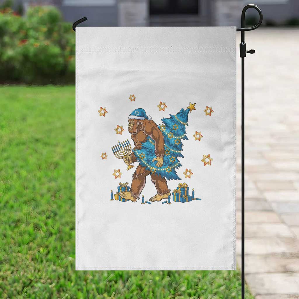 Funny Hanukkah Bigfoot Lover Jewish Holiday Gift Garden Flag TS12 Print Your Wear