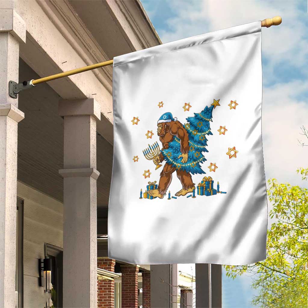 Funny Hanukkah Bigfoot Lover Jewish Holiday Gift Garden Flag TS12 Print Your Wear