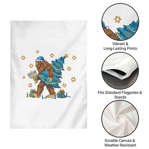 Funny Hanukkah Bigfoot Lover Jewish Holiday Gift Garden Flag TS12 Print Your Wear