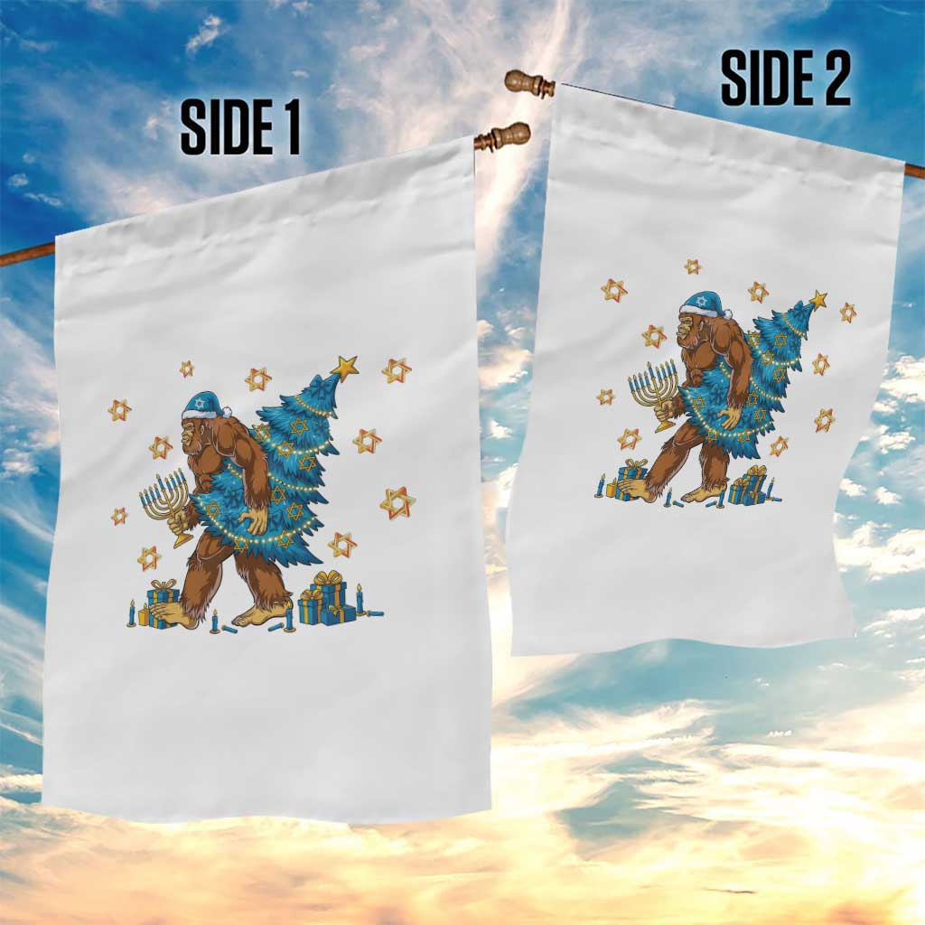 Funny Hanukkah Bigfoot Lover Jewish Holiday Gift Garden Flag TS12 Print Your Wear