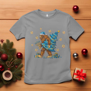 Funny Hanukkah Bigfoot Lover Jewish Holiday Gift T Shirt TS12 Sport Gray Print Your Wear