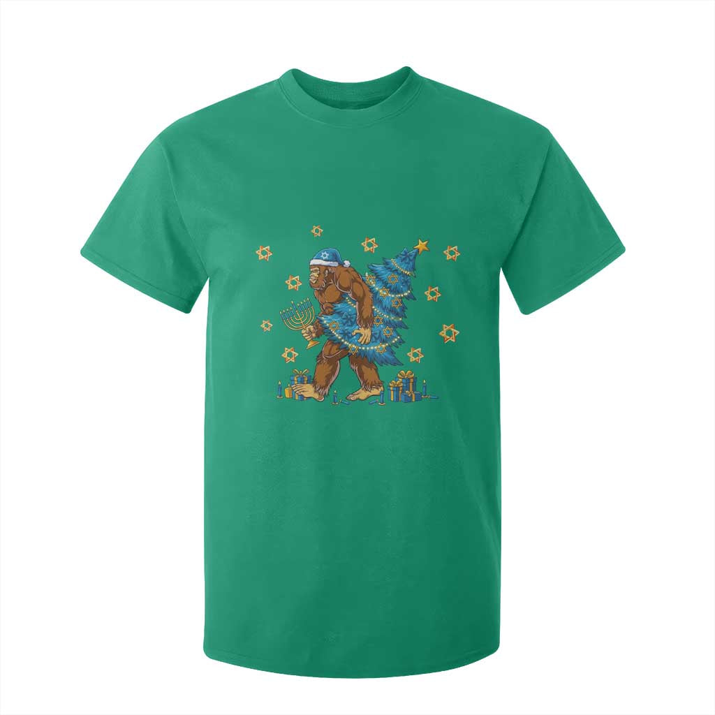 Funny Hanukkah Bigfoot Lover Jewish Holiday Gift T Shirt For Kid TS12 Irish Green Print Your Wear