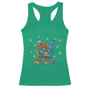 Funny Hanukkah Bigfoot Lover Jewish Holiday Gift Racerback Tank Top TS12 Irish Green Print Your Wear