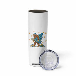 Funny Hanukkah Bigfoot Lover Jewish Holiday Gift Skinny Tumbler TS12 Print Your Wear