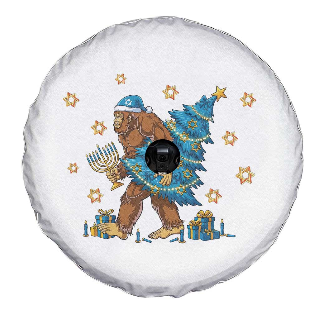 Funny Hanukkah Bigfoot Lover Jewish Holiday Gift Spare Tire Cover TS12 Print Your Wear