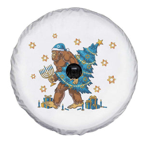 Funny Hanukkah Bigfoot Lover Jewish Holiday Gift Spare Tire Cover TS12 Print Your Wear