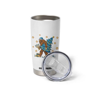 Funny Hanukkah Bigfoot Lover Jewish Holiday Gift Tumbler Cup TS12 Print Your Wear