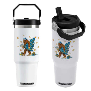 Funny Hanukkah Bigfoot Lover Jewish Holiday Gift Flip Straw Tumbler TS12 One Size: 30 oz White Print Your Wear