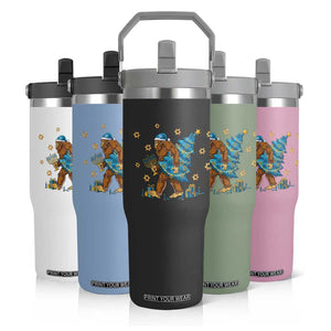 Funny Hanukkah Bigfoot Lover Jewish Holiday Gift Flip Straw Tumbler TS12 Print Your Wear