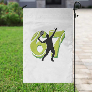 Funny Gen Z Alpha Gift Garden Flag Six Seven Meme Tennis Lover TS12 Print Your Wear