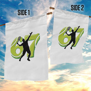 Funny Gen Z Alpha Gift Garden Flag Six Seven Meme Tennis Lover TS12 Print Your Wear