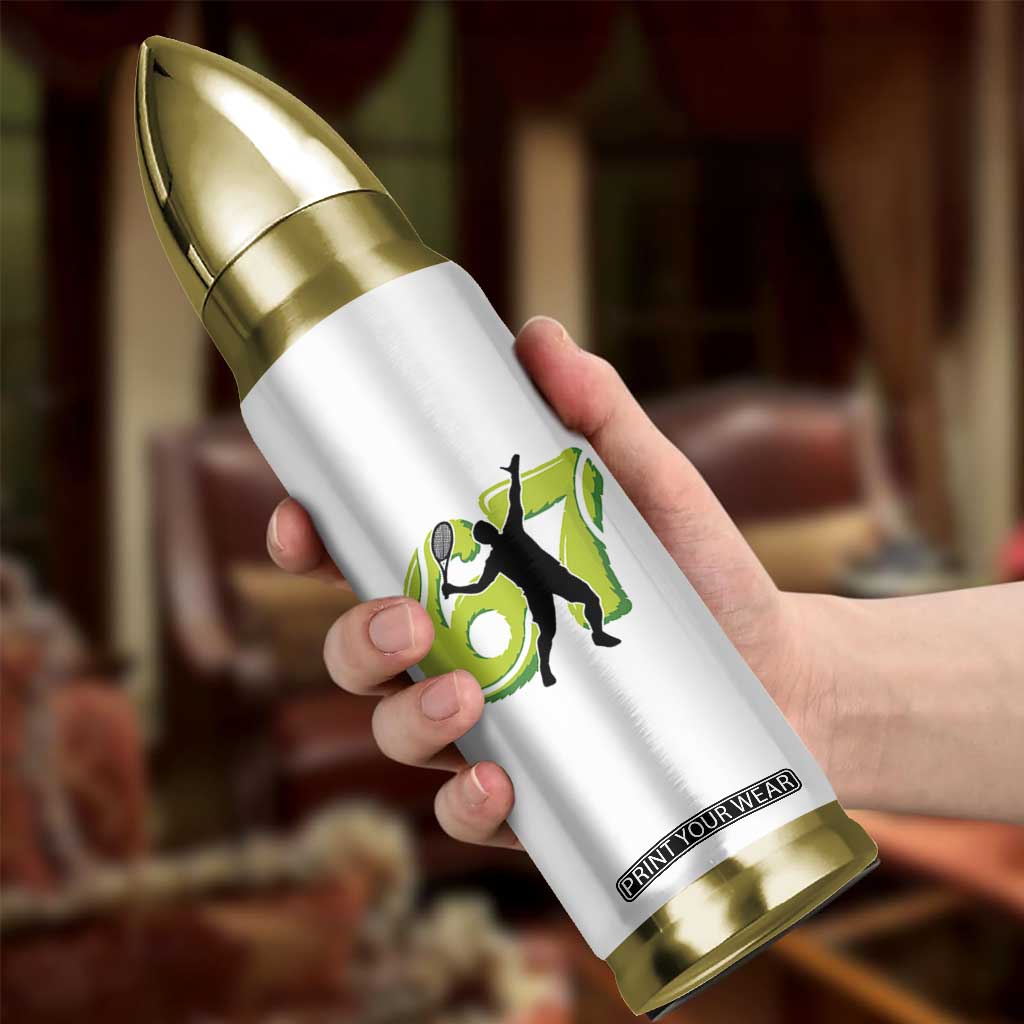 Funny Gen Z Alpha Gift Bullet Tumbler Six Seven Meme Tennis Lover TS12 Print Your Wear