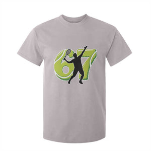 Funny Gen Z Alpha Gift T Shirt For Kid Six Seven Meme Tennis Lover TS12 Ice Gray Print Your Wear