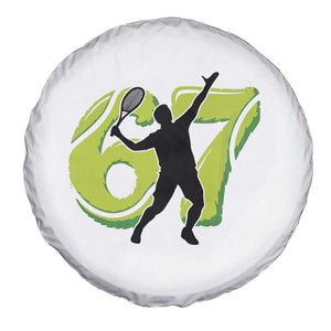 Funny Gen Z Alpha Gift Spare Tire Cover Six Seven Meme Tennis Lover TS12 Print Your Wear