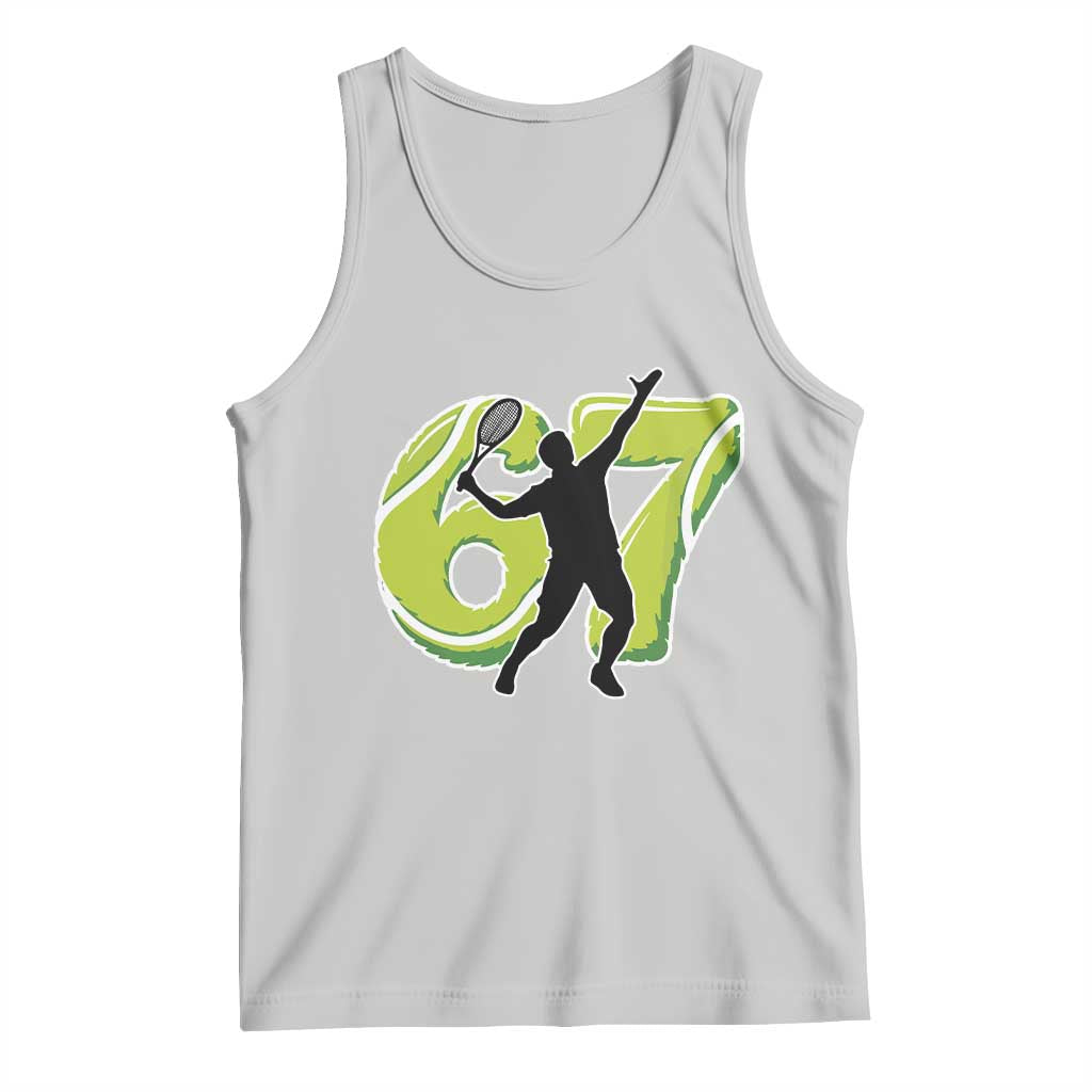 Funny Gen Z Alpha Gift Tank Top Six Seven Meme Tennis Lover TS12 Ash Print Your Wear