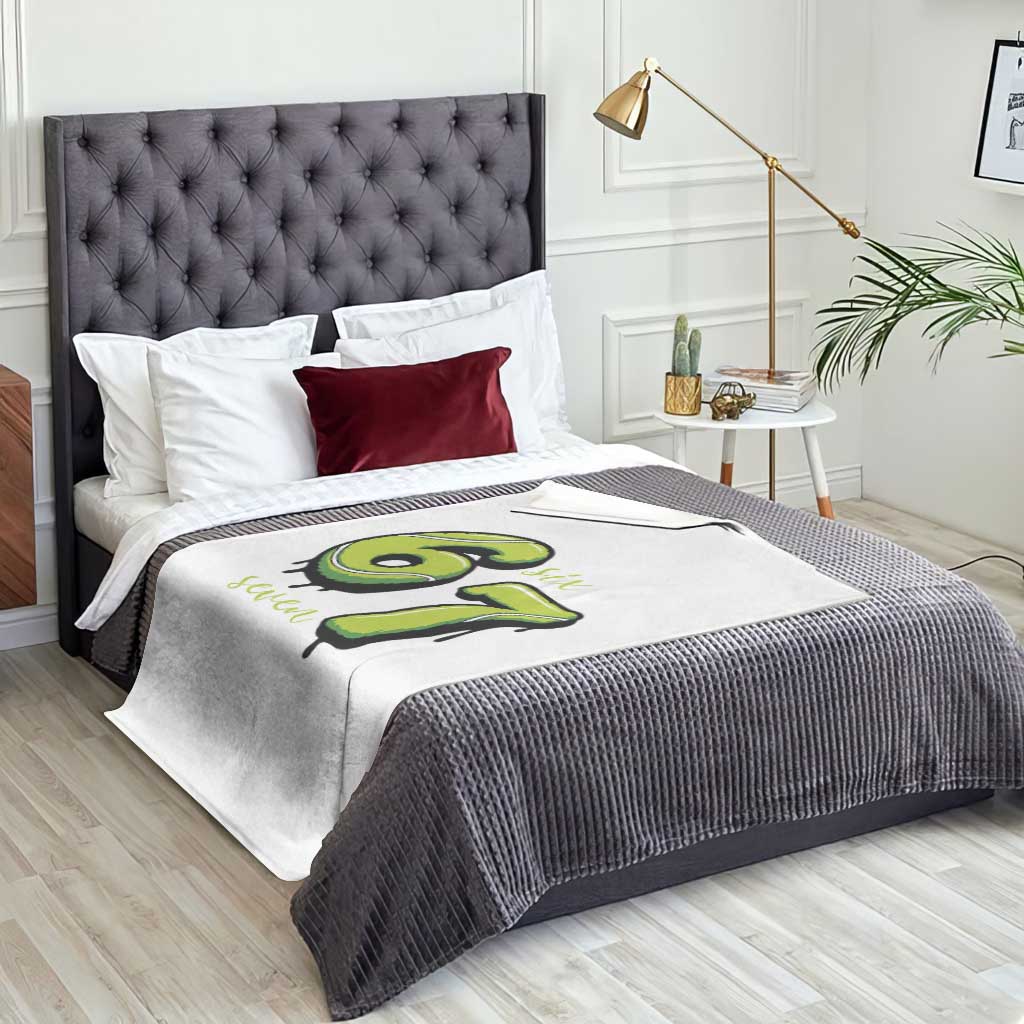Six Seven Meme Tennis Lover Throw Blanket Gen Alpha Slang Gift TS12 Print Your Wear