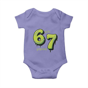 Six Seven Meme Tennis Lover Baby Onesie Gen Alpha Slang Gift TS12 Violet Print Your Wear